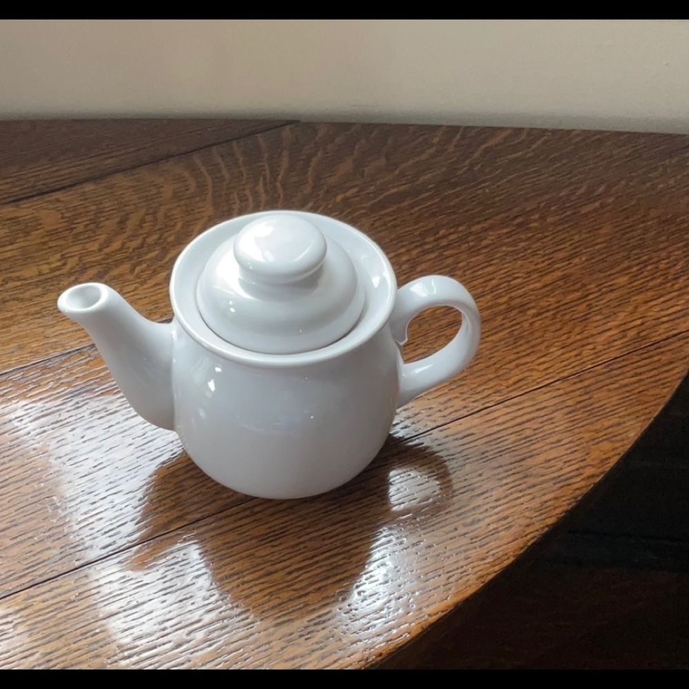 Two cup small porcelain teapot. Made in Poland